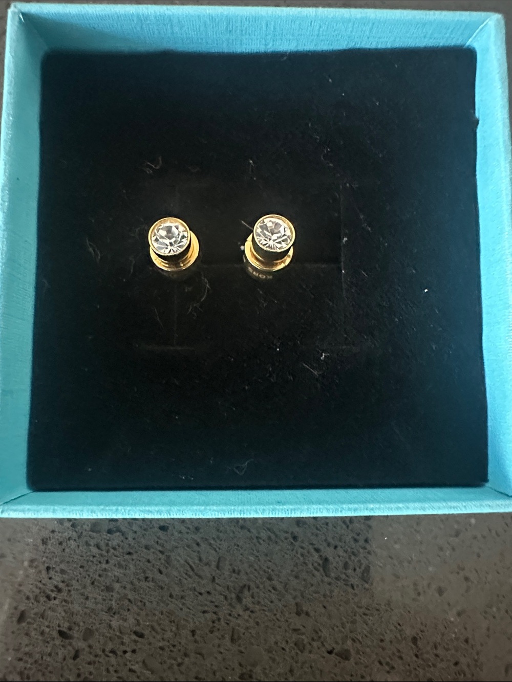 NWOT Micheal Kors Gold Crystal Stud Earrings - Women Jewelry